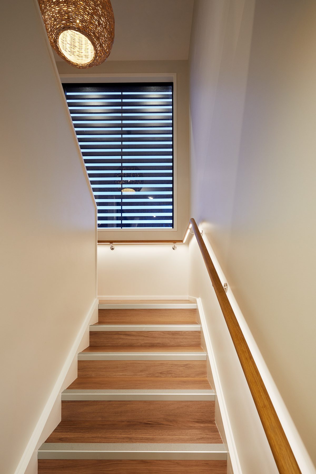 The stairwell window.