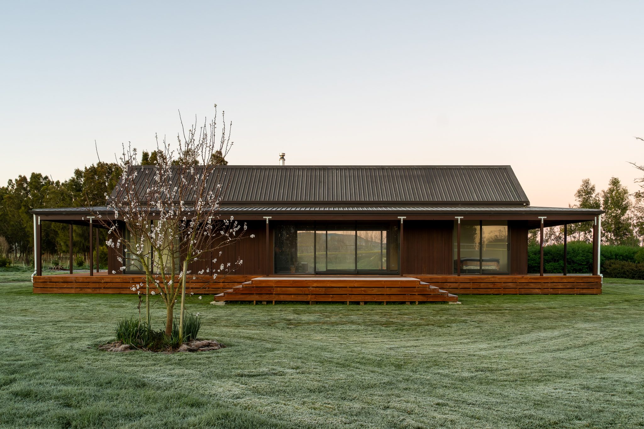 Northern elevation at sunrise