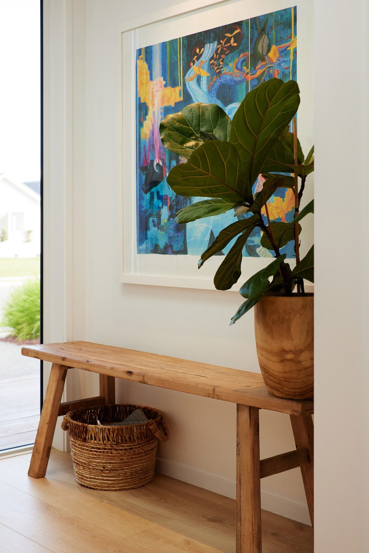 Window seat and a quiet corner.
